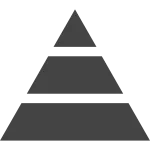 Pyramid Chart SVG Icon